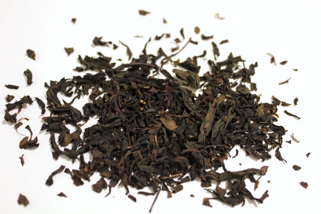 da hong pao oolong dry loose tea leaves