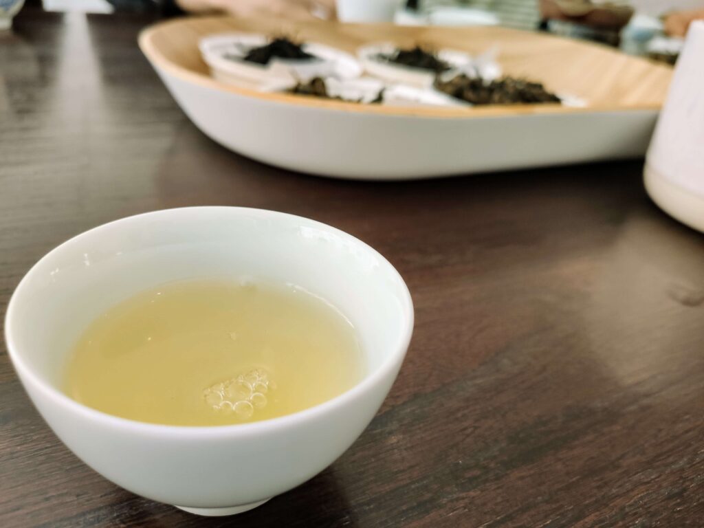 Liquor_DuckShit white tea cup containing tea liquor