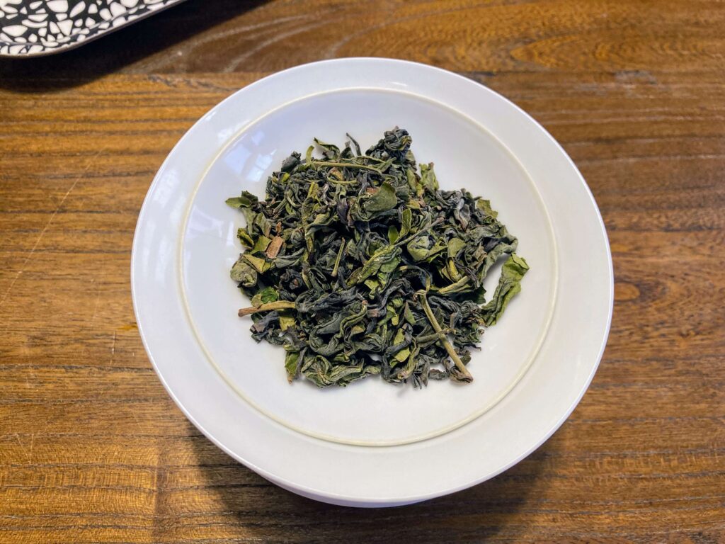 Minami sayaka dry leaves Minami Sayaka cultivar, dry tea leaves