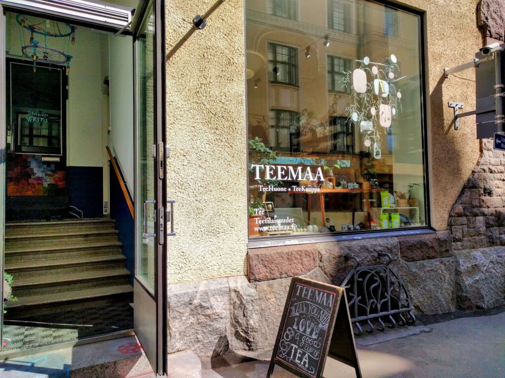 TeeMaa-teahouse-external-2016 Outside view of a teahouse in Helsinki